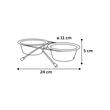 SUPORT+CASTRON DIN INOX PENTRU CAINI FLAMINGO DINNER 11CM
