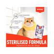 WANPY RECOMPENSE PENTRU PISICI STERILIZATE SNACK CREMA CU CURCAN & MERISOARE DISPLAY (12 PACHETE X 5 PLICULETE X 14 G)