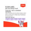 WANPY RECOMPENSE PENTRU PISICI STERILIZATE SNACK CREMA CU CURCAN & MERISOARE DISPLAY (12 PACHETE X 5 PLICULETE X 14 G)
