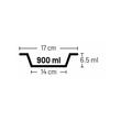 CASTRON PENTRU CAINI DIN INOX BONE APPETIT FUCHSIA 17CMx900ML