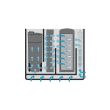 FILTRU INTERN NEWA MF100 CU POMPA SI 4 ETAPE DE FILTRARE 350L/h, MAX 100L