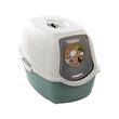 LITIERA PENTRU PISICI FLAMINGO LEXIE L GREEN/WHITE 39x56x39.5(h)cm