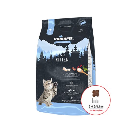 HRANA USCATA PENTRU PISICI SUPER PREMIUM CHICOPEE HNL KITTEN 8KG
