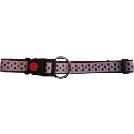 ZGARDA NYLON PENTRU CAINI  BULINE PINK CLICK 25MM*45-75