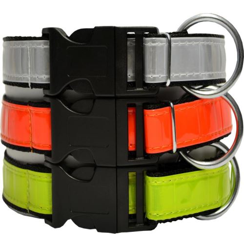 ZGARDA NYLON PENTRU CAINI  MILAN REFLECTORIZANTA 45CM*2CM