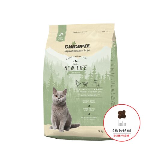 HRANA USCATA PENTRU PISICI SUPER PREMIUM CHICOPEE CNL JUNIOR NEW LIFE CHICKEN 1.5KG