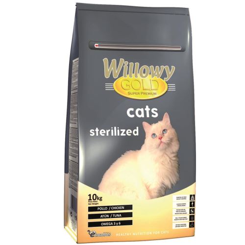 HRANA USCATA PENTRU PISICI WILLOWY GOLD CATS STERILIZED 10KG