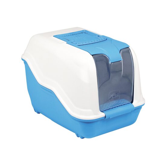 LITIERA PENTRU PISICI MPS NETTA CLOSE BLUE 54x39x40(h)cm