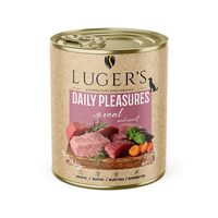 LUGER'S HRANA UMEDA CONSERVA CAINI CU VITEL & MORCOV 800G