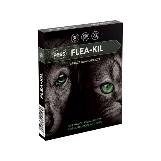 PESS ZGARDA ANTIPARAZITARA CU GERANIOL CAINI TALIE MICA SI PISICI FLEA-KIL 35CM 