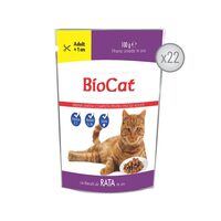 BIOCAT HRANA UMEDA PENTRU PISICI CU RATA IN SOS - 22 PLICURI x 100G