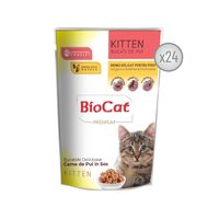 BIOCAT HRANA UMEDA PENTRU PISICUTE CU PUI IN SOS - 24 PLICURI x 85G