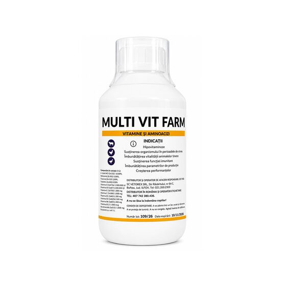 MULTI VIT FARM MIX DE VITAMINE SI AMINOACIZI PORUMBEI 250ML