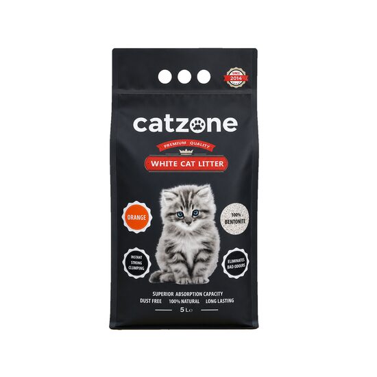 CATZONE CLUMPING NISIP SUPER PREMIUM ORANGE 5L/4.2KG