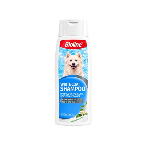 BIOLINE SAMPON PENTRU CAINI CU BLANA ALBA 250ML