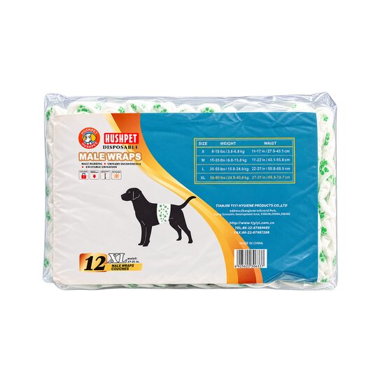 HUSHPET SCUTECE CAINI MASCULI XL (25-41KG/69-79CM)